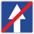 Дорожный знак 5.6 «Конец дороги с односторонним движением» (металл 0,8 мм, I типоразмер: сторона 600 мм, С/О пленка: тип А инженерная)